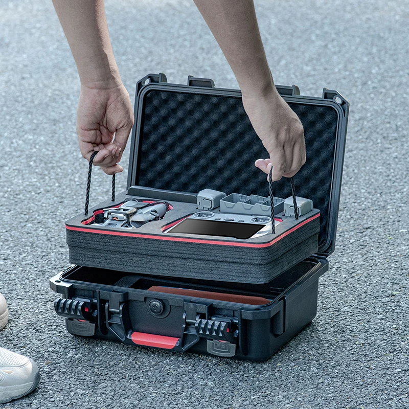 

Двухслойный жесткий кейс STARTRC с ремнем для дрона DJI Mini 5, водонепроницаемый чехол для хранения и переноски, сумка для DJI RC 2