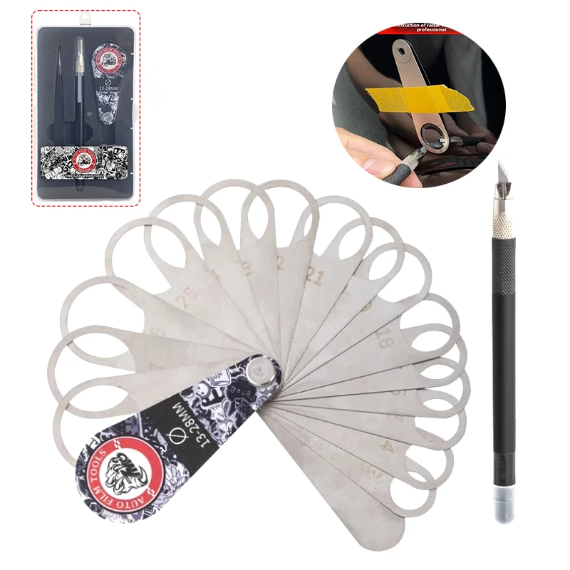 ALIWRAP Car Film Wrap Tool Set Radar Hole Circular Aid Cutter Car Cover Transparent Film Color Changing Film Round Cutting Mold