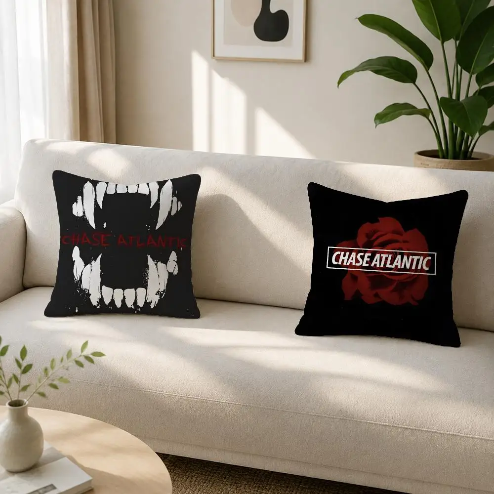 Band Chase Atlantic Cushion Cover Soft Plush Cushion Covers Fluffy Throw Pillow Cases for Sofa Bedroom Home Decor