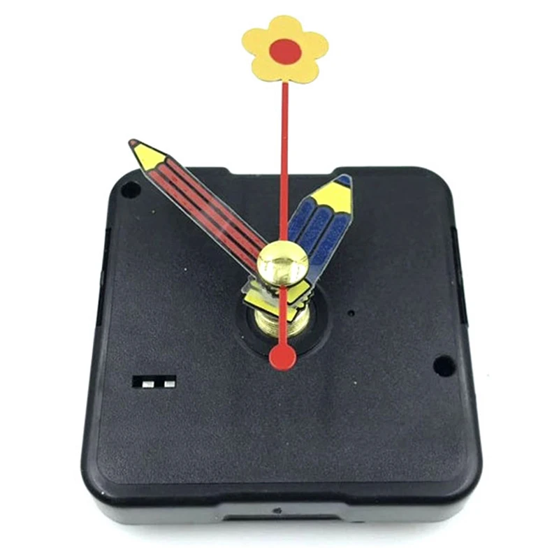 1 Set Black Silent Quartz Clock Movement Mechanism DIY Kit Battery Powered Hand Tool