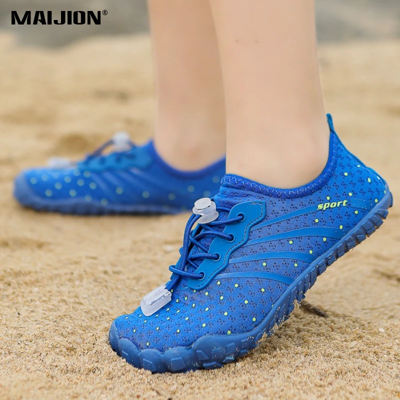 

Breathable Kids Seaside Wading Sneakers Boys Girls Quick Dry Swimming Aqua Shoes Children Light Non-slip Water Sports Shoes