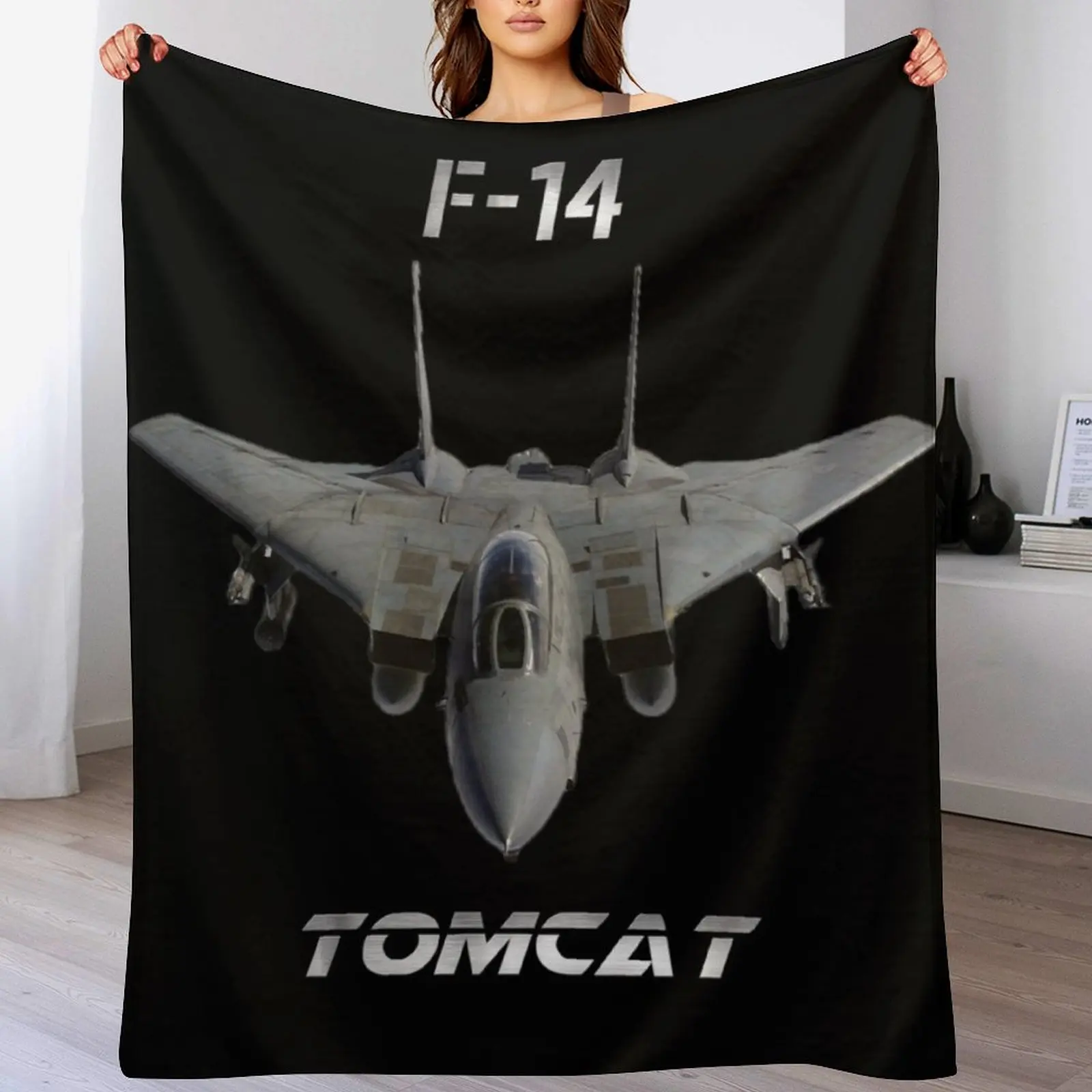 F-14 Tomcat Throw Blanket Bed linens bed plaid Blankets For Bed Blankets