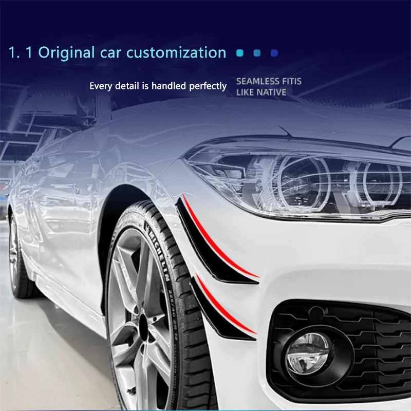 

Suitable for BMW 1 Series f20 f21 M Sport 2015-2019 front bumper side wind knife car sticker modification