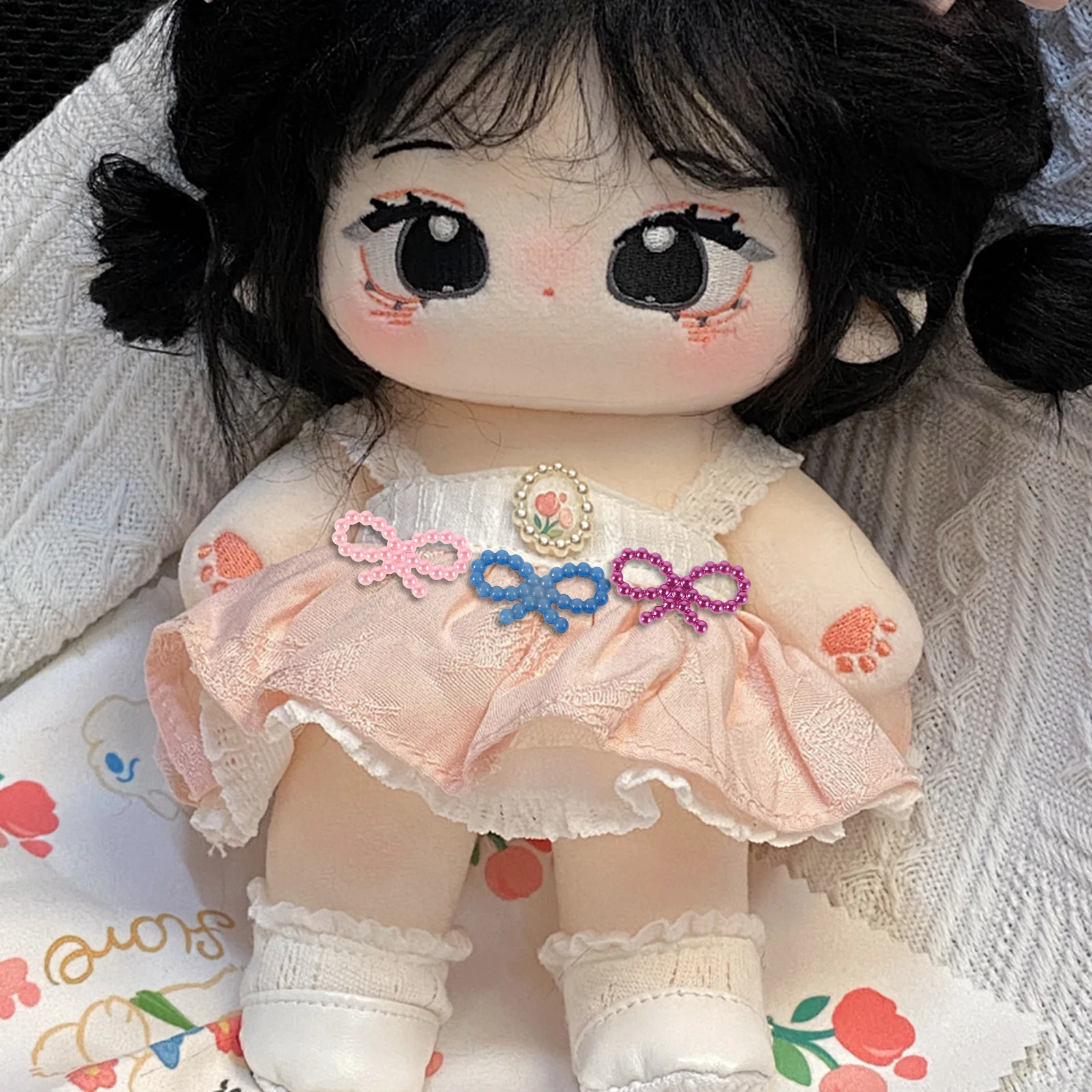 

100 Pcs Hollow Bow Craft Wrapping Art Tiny Wedding Pearl Bowknot Crafts Project Abs Simulated DIY Nail Decoration