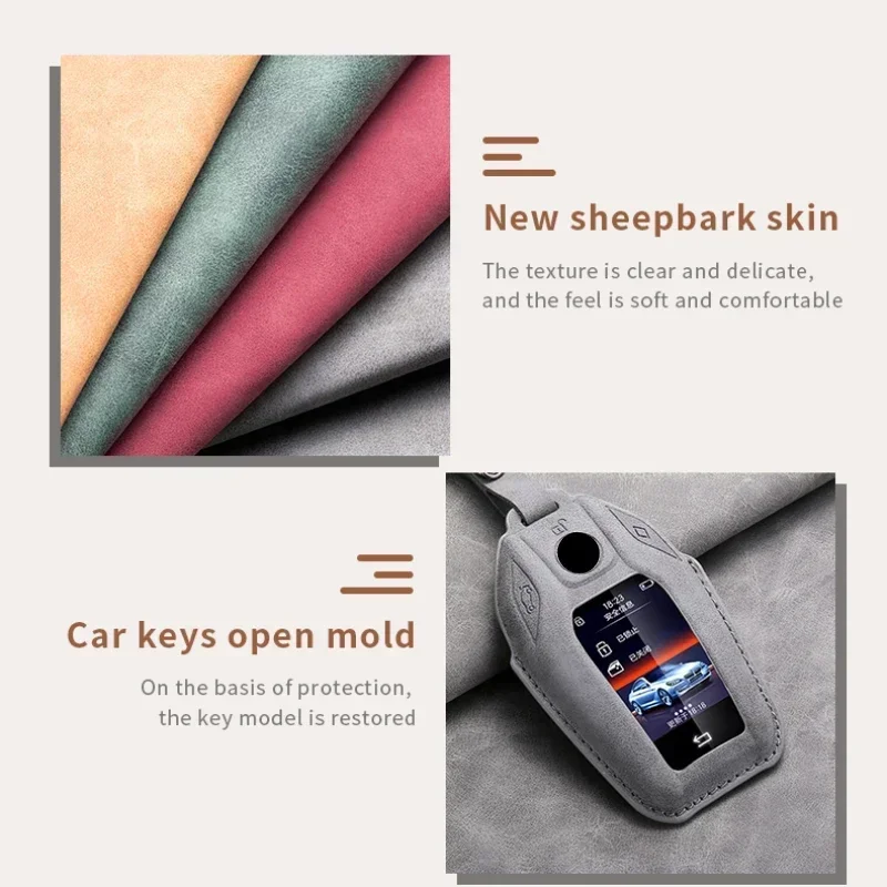 Leather Car Smart Key Case Cover for Bmw X3 G01 G31 X5 G05 X4 G02 G30 G32 I8 X7 M5X F20 Car Key Case Cover Shell Fob for BMW