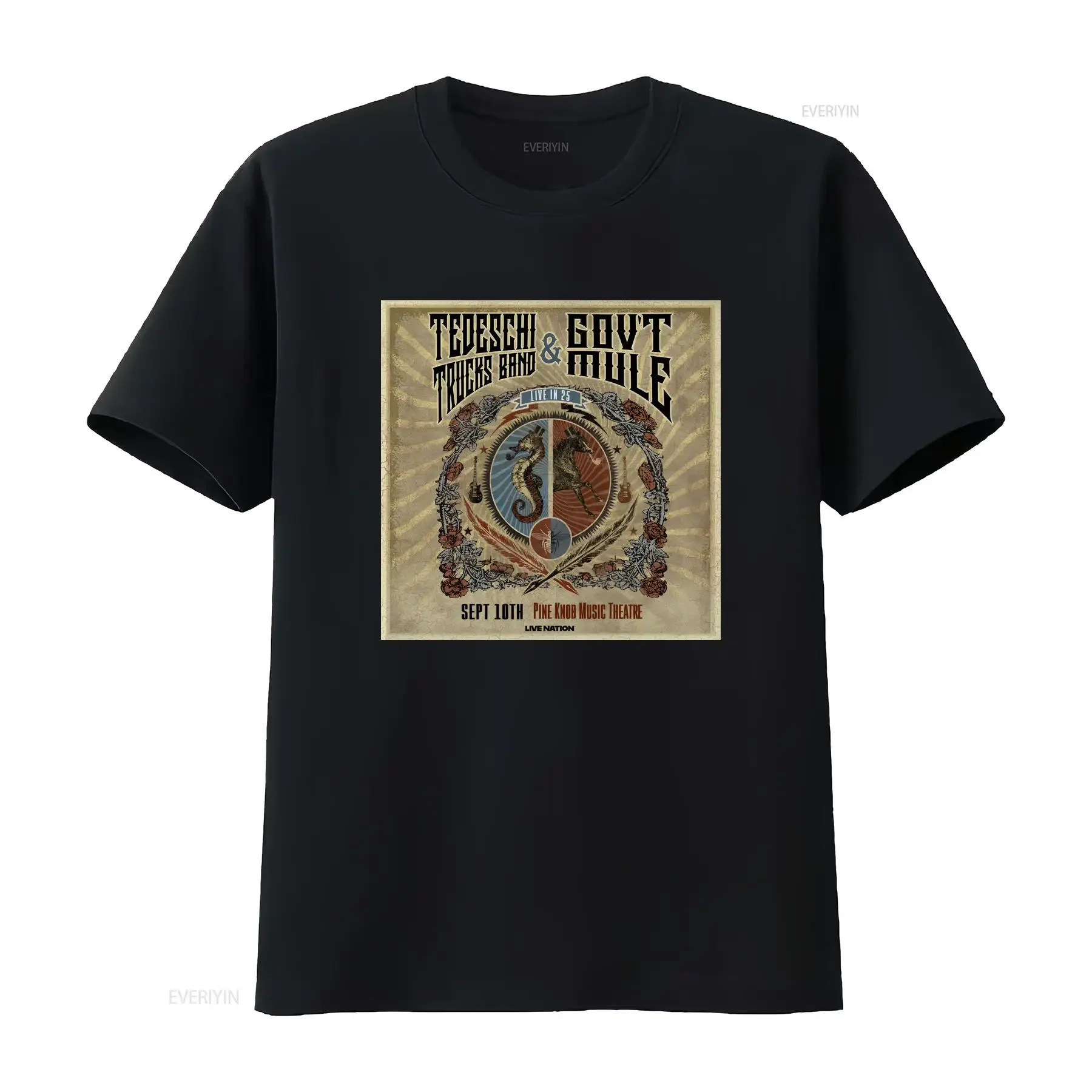 Tedeschi Trucks Band Gov't Mule Tour 2025 T Shirt Full Size S 5XL vintage Washed Top For Everyday Wear Stylish Breathable
