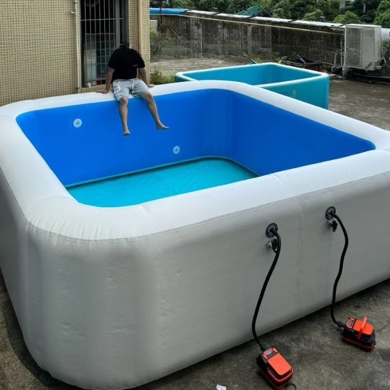 

Inflatable Brushed Swimming Pool Double Layer Durable Technology Outdoor Home Foldable Inflatable Pool
