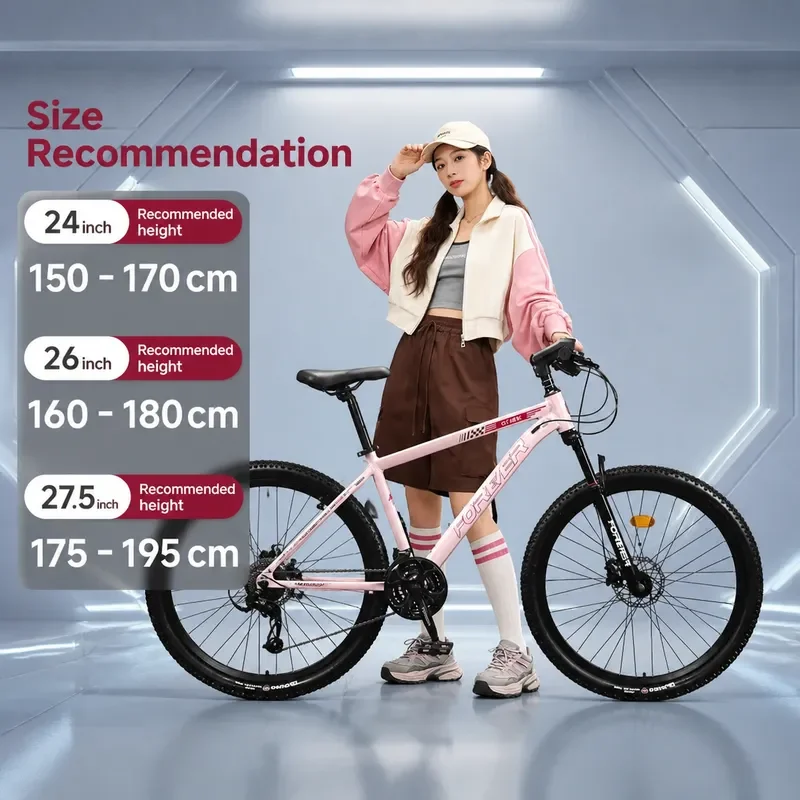 Permanent Mountain Bike Variable Speed Adult Men Women Teen Universal Commuter Sports Bicycle