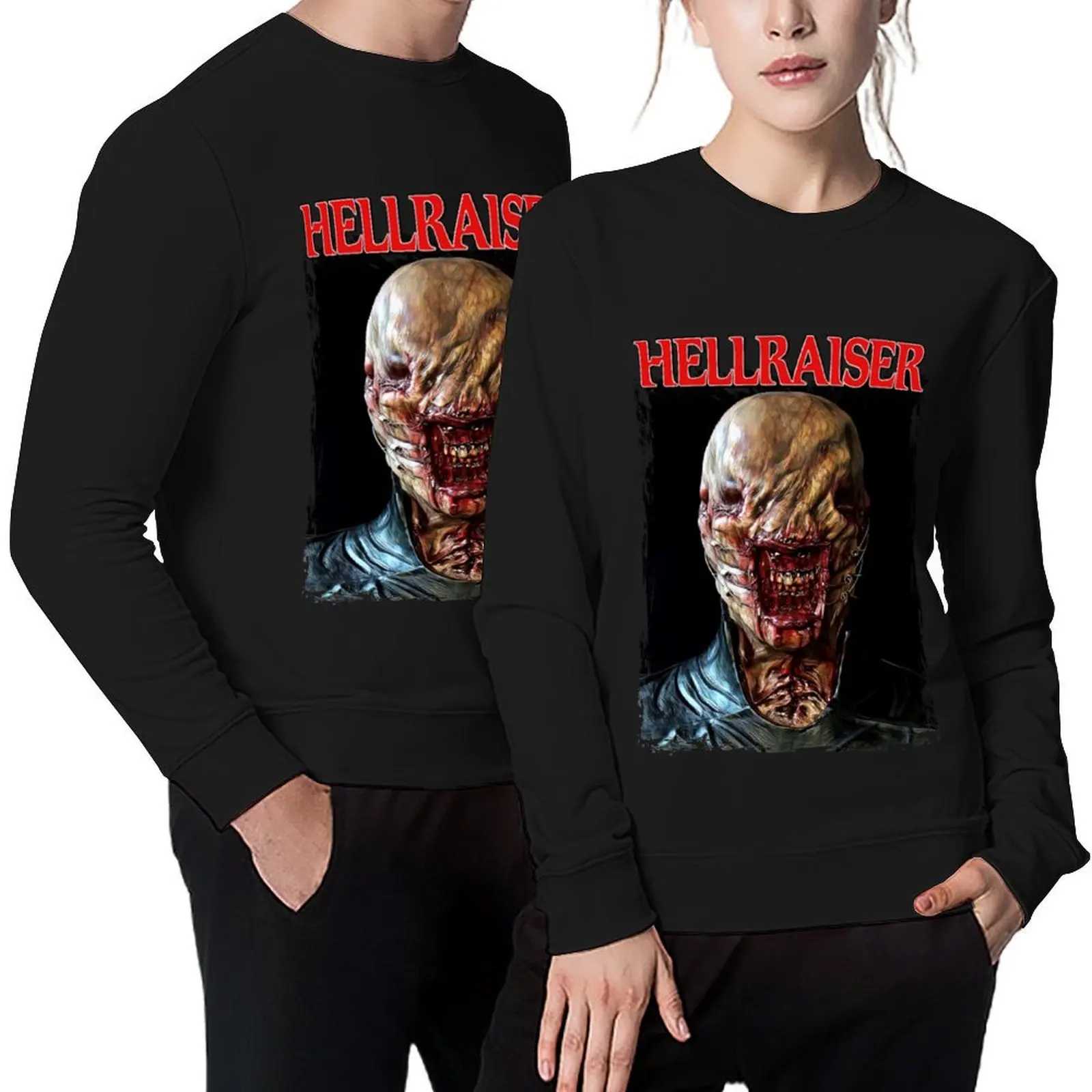 Hellraiser Chatterer البلوز أنيمي الملابس النمط الياباني الرجال قميص العرق مجموعة الرجال ملابس الخريف البلوز الرجال