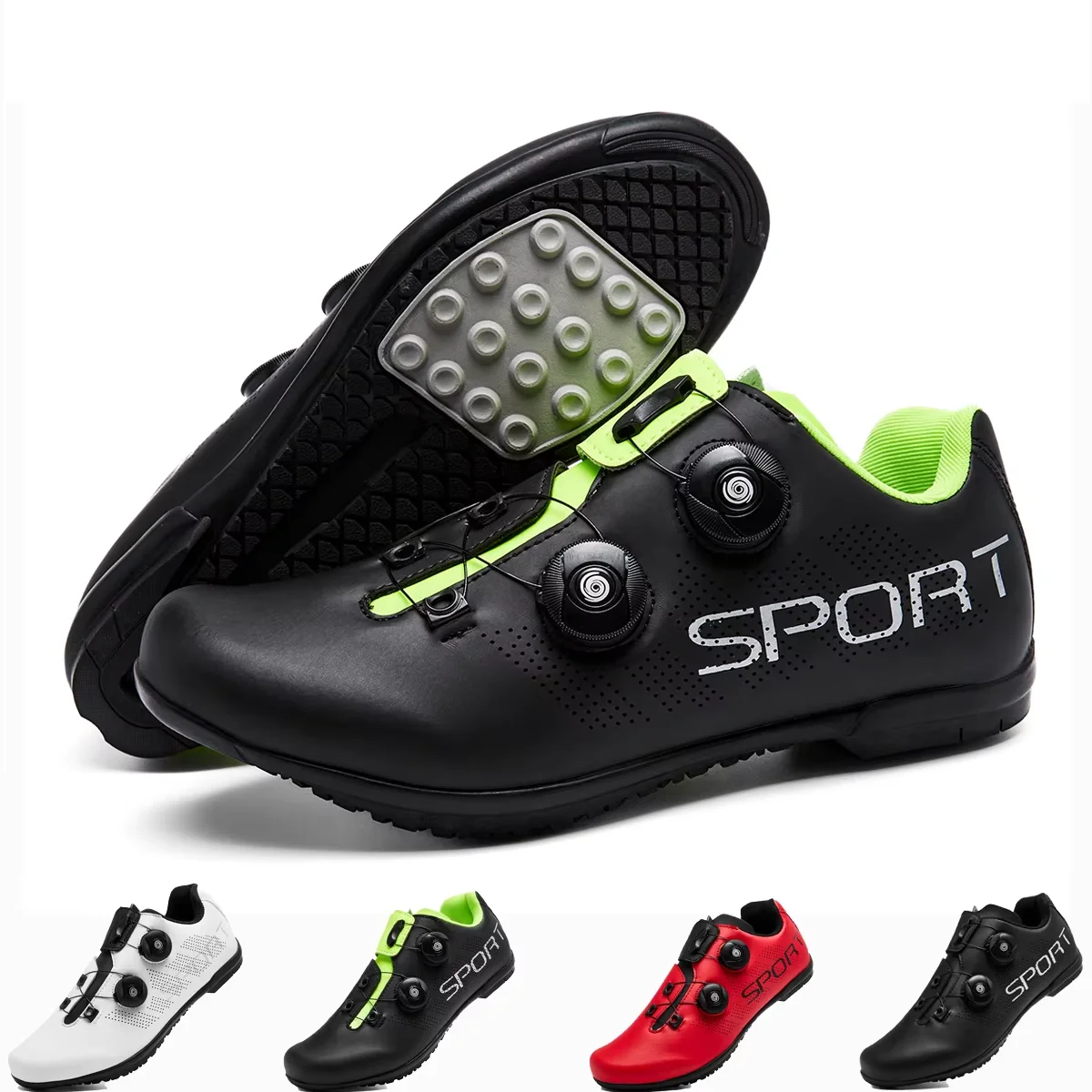 

New Women Cycling Sneakers Shoes For Women Rubber Soled Cycling Shoes Comfortable Rubber Soled Bicycle Shoes