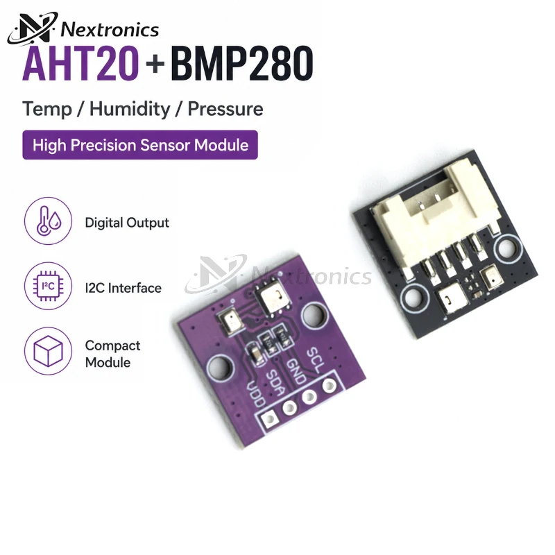 1/3/5/10PCS AHT20+BMP280 3 in 1 Temperature Humidity Barometric Pressure Sensor Module I2C High Precision for Arduino ESP32