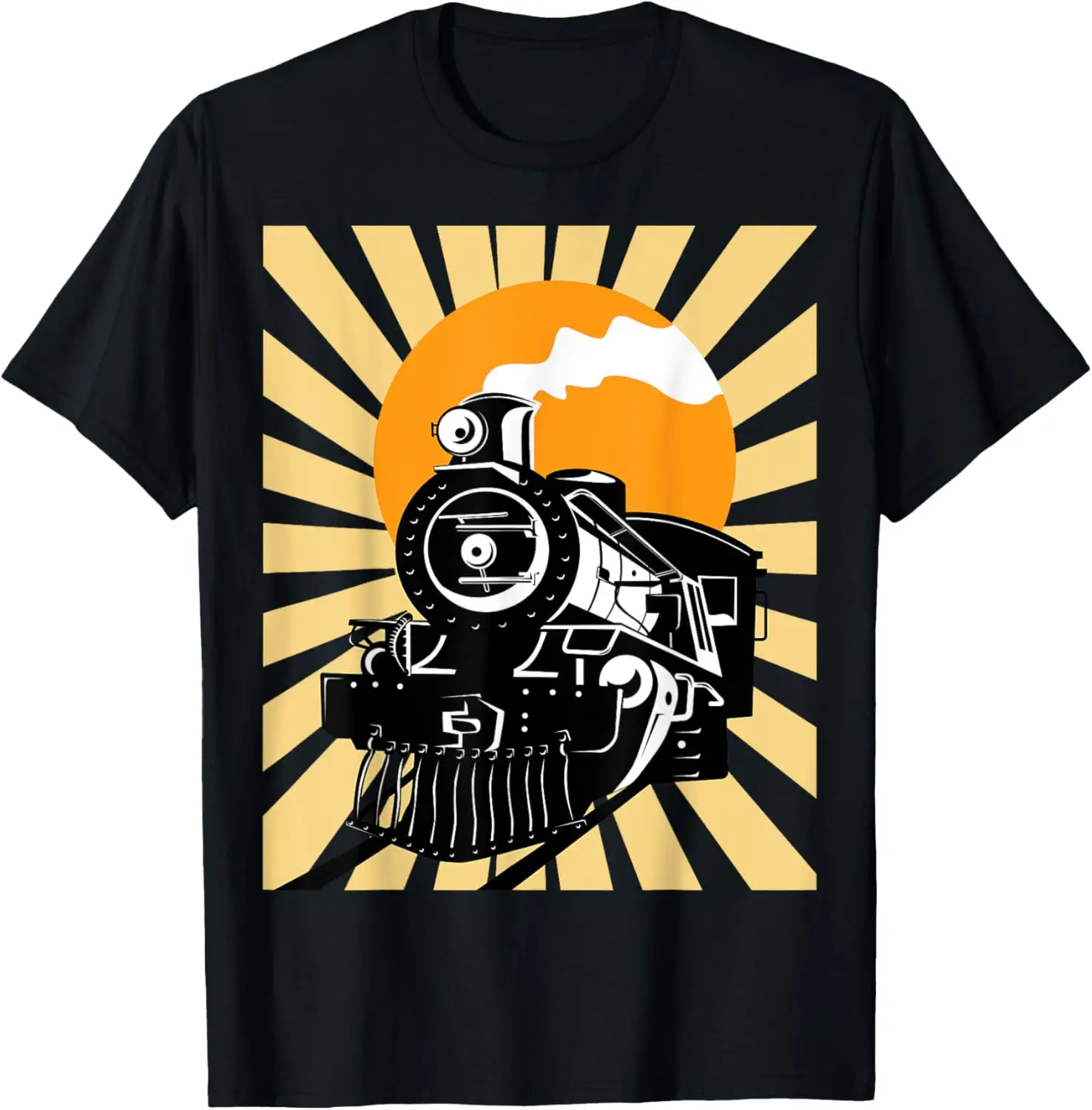 Vintage Train Shirt - Koszulka z lokomotywą parową