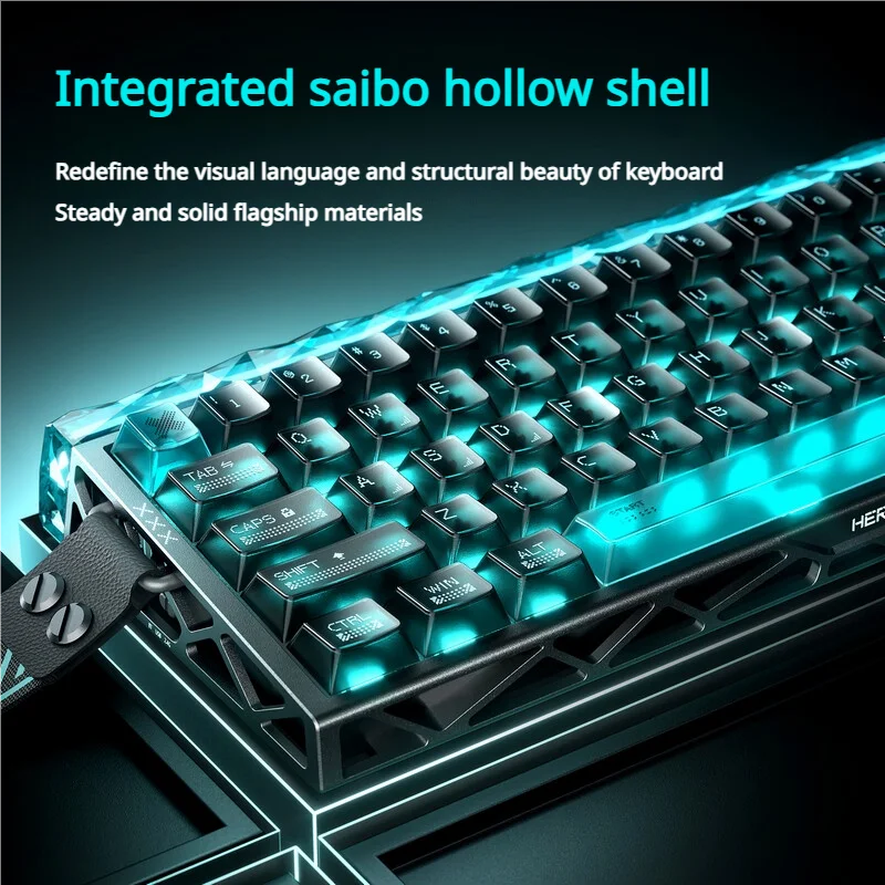 AULA Hero68 XS Tri-Mode Magnetic Keyboard 8K Polling 0.125ms Latency Hot Swappable RGB 6000mAh Gaming Keyboard for PC/Laptop - view 6