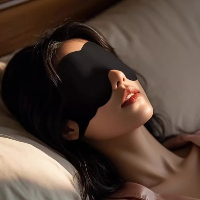 Lightweight Sleeping Eye Mask Light Blocking Soft Blindfold Portable Rest Cover for Travel Home Night Nap Accessory