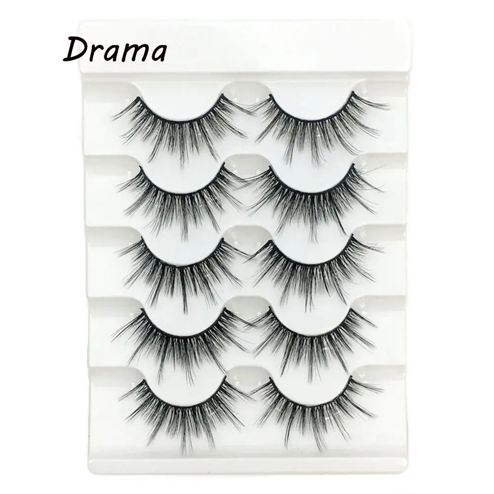 Eye Makeup Tools Wispy Flared Fluffy Multilayers  Multi-styles Criss-cross False Eyelashes 3D Faux Mink Hair Eye Lash Extension