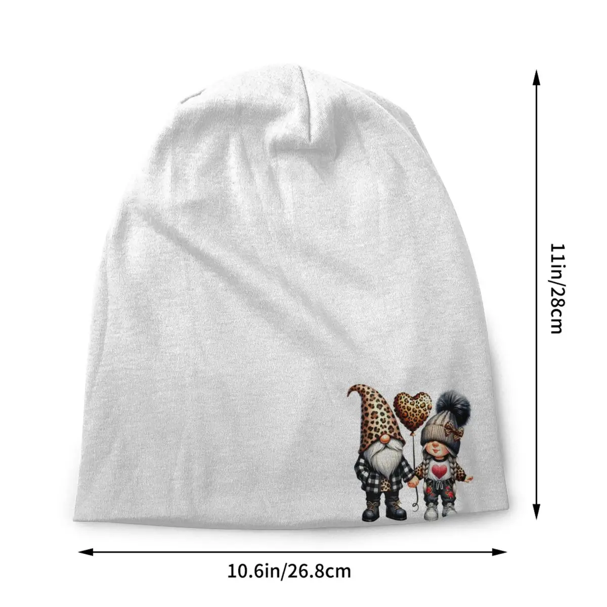 Custom Valentines Day GOBLIN Skullies Beanies Caps Unisex Winter Warm Knit Hat Fashion Adult couple Bonnet Hats Outdoor Ski Cap