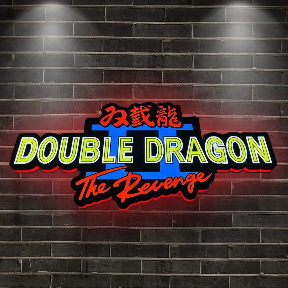 Custom Anime Light Boxes Double Dragon Logo LED Nightlight 3D Print Desktop Lightbox Wall Decor Best Gift for Kids Signs view 6