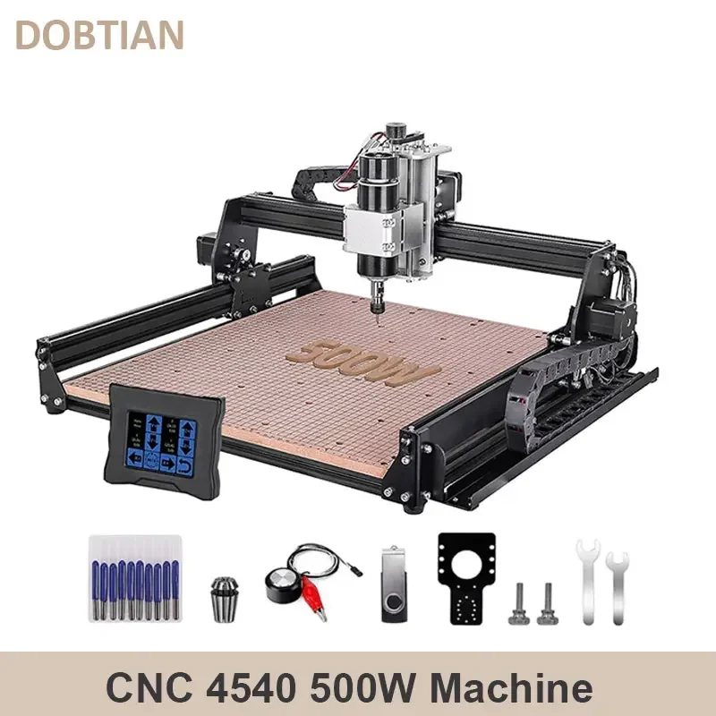 

DOBTIAN 500W Spindle Motor CNC Router Milling Cutting Machine GRBL Laser Engraver For Acrylic PCB PVC Metal Aluminum