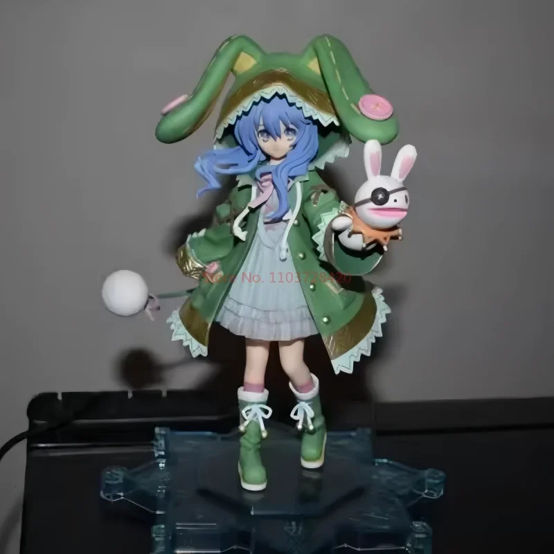 Hot Sale Date A Live Anime Figure Himekawa Yoshino Model Doll Kneeling Green Rabbit Action Figure Collectible Toy Festivals Gift