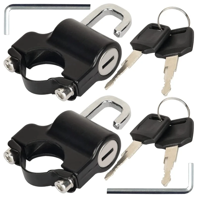 

2Pcs 22Mm Universal Handlebar Motorcycle Helmet Lock Motorcycle Anti-Theft Lock Motorcycle Lock