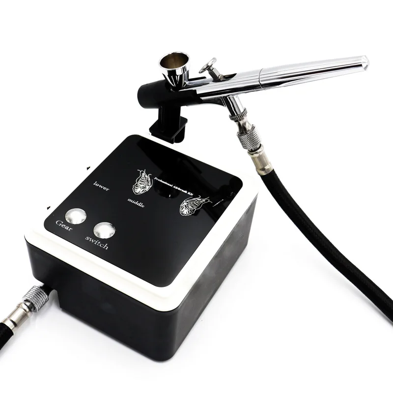 25PSI 多機能エアブラシコンプレッサーデスクトップエアブラシネイルセットプロフェッショナルサロンネイルペイントシステム