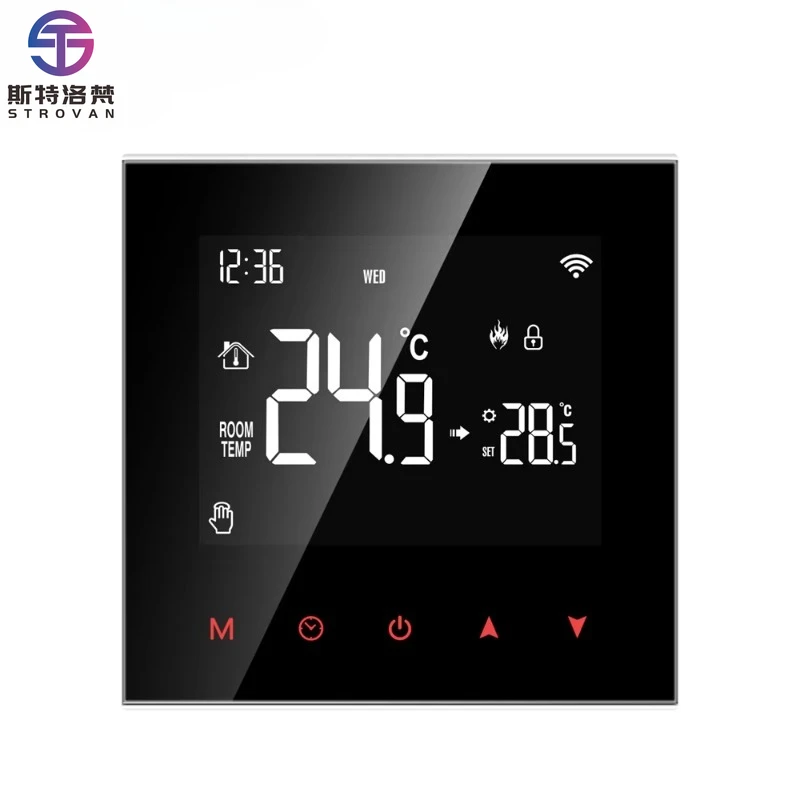 Termostato de aquecimento de piso elétrico Smart Wifi programável programável WT100