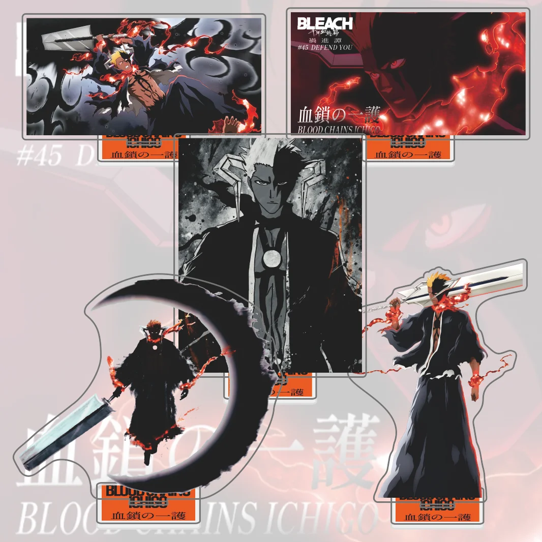 Acrylic Stand: Bleach TYBW Ichigo Kurosaki Hollow Form Final Bankai Figure Plate, Desktop Display, Limited Edition Keychain
