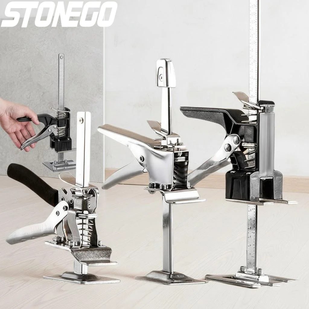 Adjustable Height Panel Lifter Multifunctional Anti-Slip Cabinet Jack Lifting Tool for Industrial Use