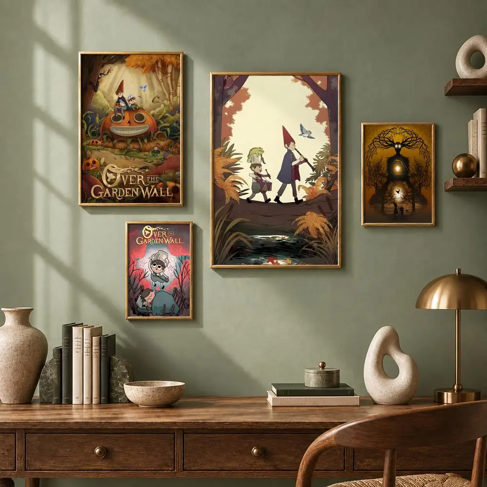 Aesthetic TV Series O-Over the Garden WallS Poster HD Self-Adhesive No Residue After Removal Ideal for All Kinds of Wall Decor