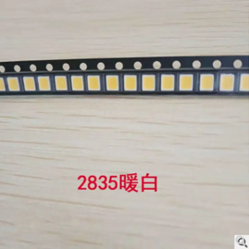 2835 chip LED lamp bead 3V6V9V18V highlight 0.2W0.5W1W warm cold white red green blue yellow SMD chip lamp bead