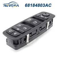 NEVOSA 68184803 AC para Jeep Grand Cherokee 2014 2015 2016 botón de interruptor principal de ventanilla eléctrica de coche luz azul 56046826 AE 68184803 AB