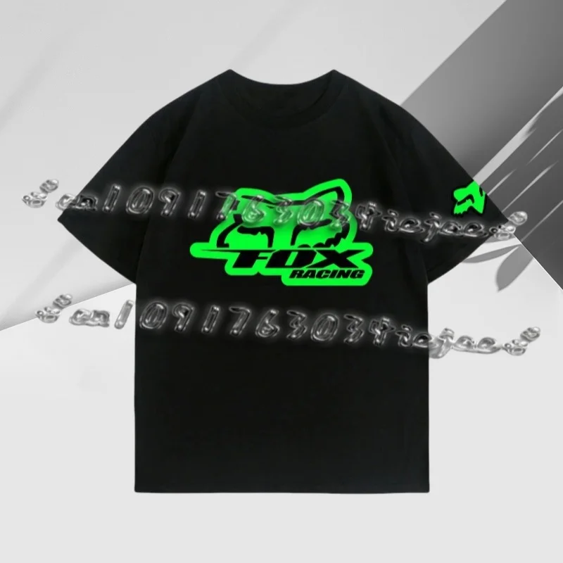

Летняя мужская футболка с коротким рукавом с подвеской в виде лисы, модифицированная любительская беговая мотоциклетная горная велосипедная клубная футболка