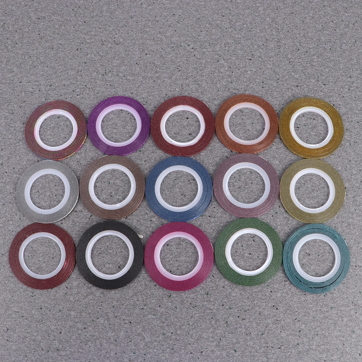 14 لفة مسمار الفن الديكور لامعة خط الشريط مسمار ملصق الشارات مجموعة مانيكير DIY أداة للنساء ألوان متعددة #2