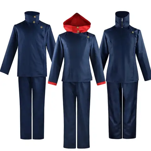 Costume de cosplay Itadori Yuji Inumaki Toge/Fushiguro Megumi, comprend un pantalon uniforme pour Anime Comic Con