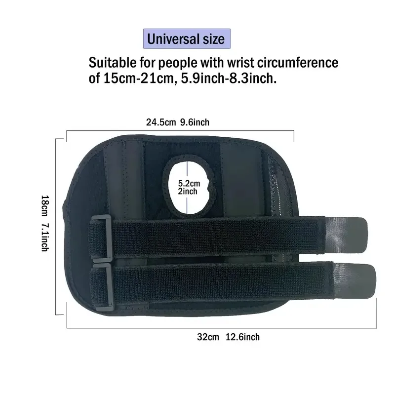 手根管用の調整可能なリストガード、手首装具、アルミニウム固定プレート、ハンドバックサポートストリップ、1個