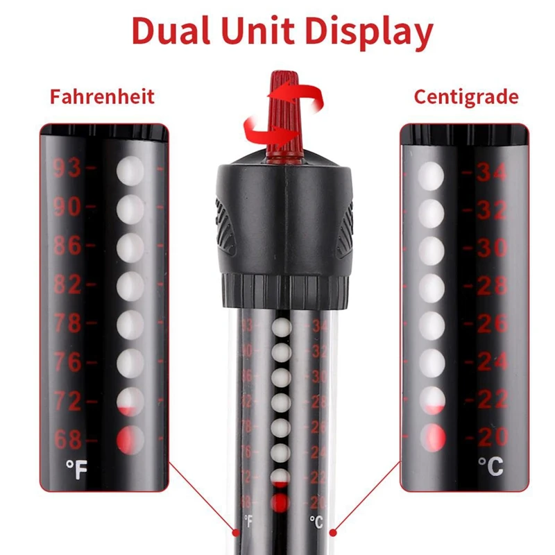 Aquarium Heater Fish Tank Heating Rod Submersible Thermostat External Temp Controller Automatic Device EU Plug-DTD2
