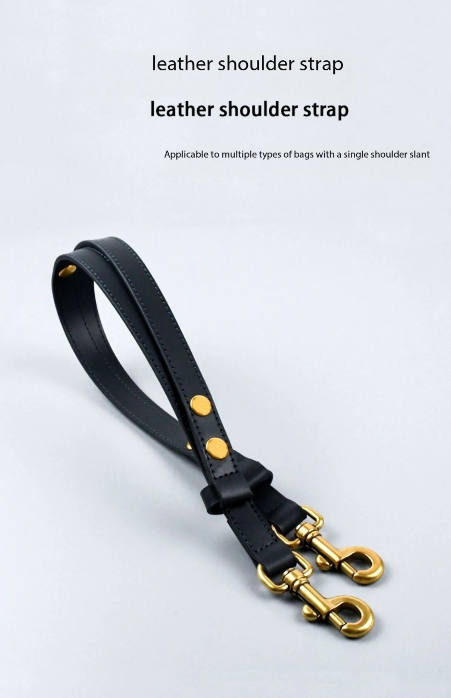 

Saddle bag shoulder strap accessories genuine leather master style armpit bag strap replacement diagonal cowhide shoulder strap