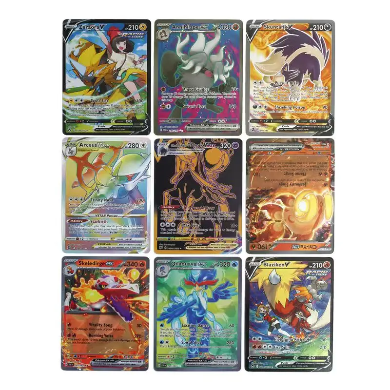 Carte Pokémon PKM Set completo Foil 36 Packs1ST Edition PTCG Proxy Card Base classica Booster Card Venusaur Pikachu Card Giocattoli Regali