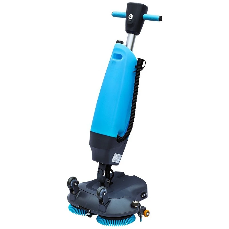 

Small washing machine factory restaurant office commercial household double brush hand push lithium battery suction