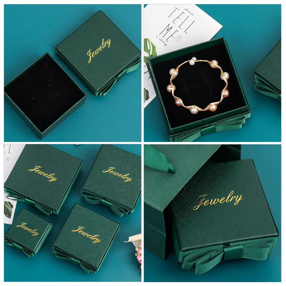 

4 Retro Boxes Durable Paper Storage Holders Lightweight Jewelry Wrapping Boxes Compact Protect Scratches Packaging Cases