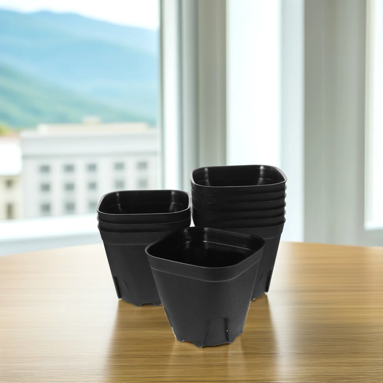 

10 Pcs Root Control Square Basin Orchid Planting Pot Nursery Pots for Plants Plastic