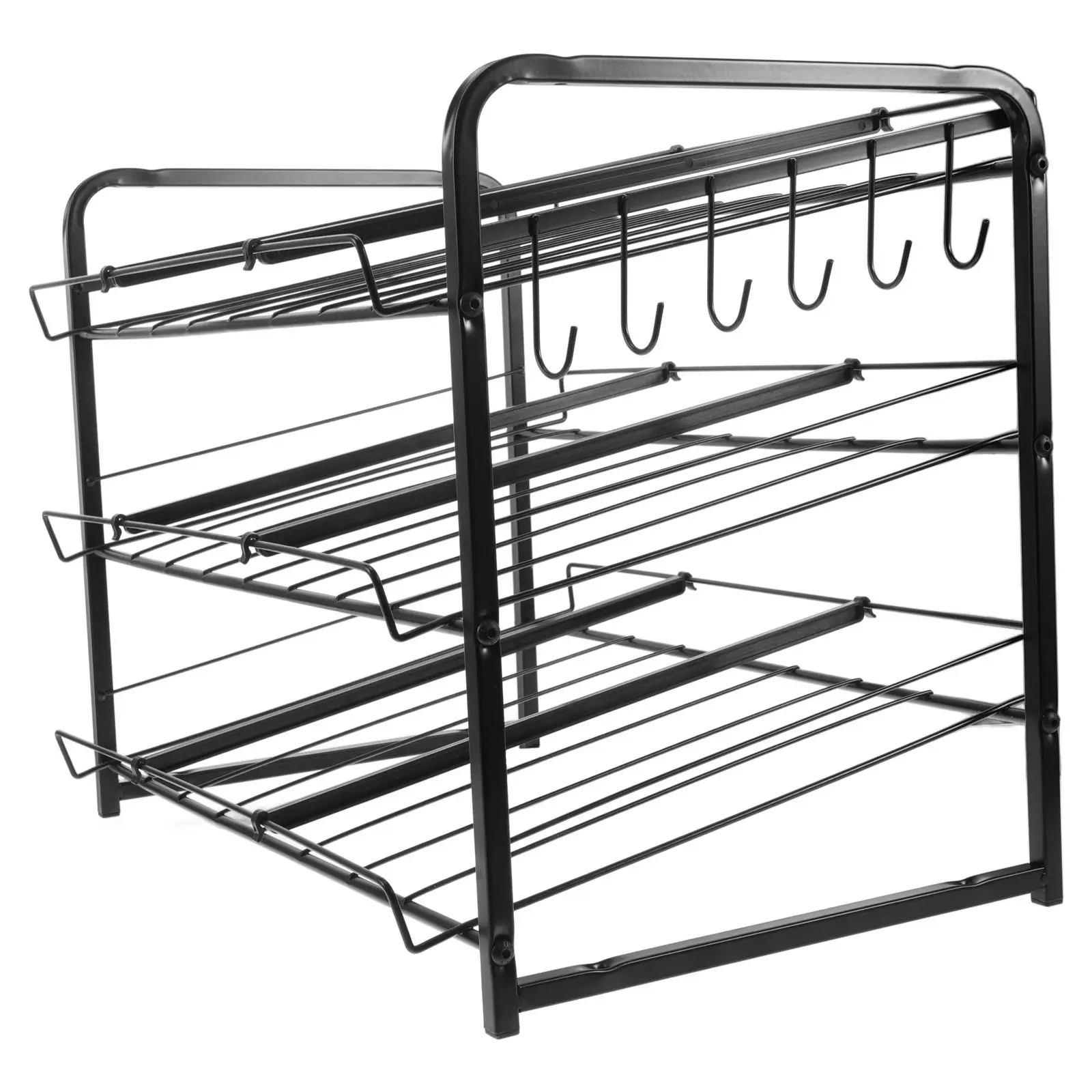 

Multi-Layer 3-Tier Can Storage Organizer Rack Stackable Kitchen Pantry Soda Can Dispenser Holder Canned Food Storage