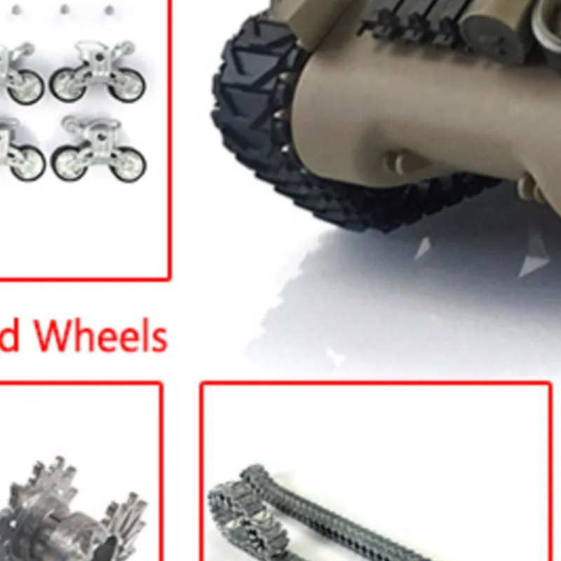 

HENG LONG 1/16 Customized 7.0 M4A3 Sherman RC Tank 3898 360° Turret Metal Tracks TH19789-SMT4