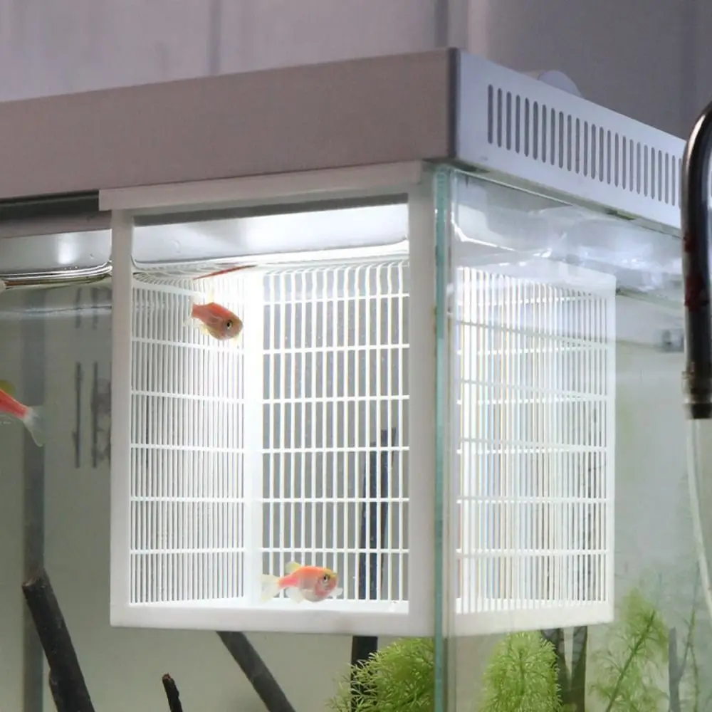 Hangable Guppy Breeding Box Durable PLA Fish Breeding Box Permeable Ventilated Aquarium Breeder Box Aquarium Fish Tank
