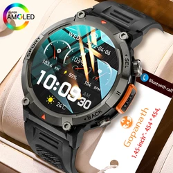 Reloj inteligente para hombre, pulsera deportiva con linterna, resistente al agua IP67, presión arterial, para Android e IOS, 2023