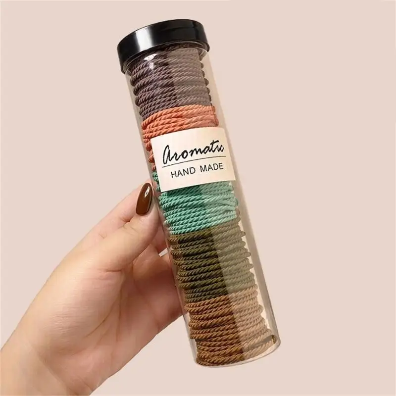 

3 Bottle/5 Bottle Multi Color Hair Ties Anti Break Design Resistant to Wear Hair Rope for Braided Bun without Snagging