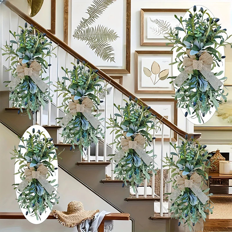

Artificial Wreaths, Front Door Wreaths, Flower Branches, Suitable For All Seasons, Farmhouse Home New Products