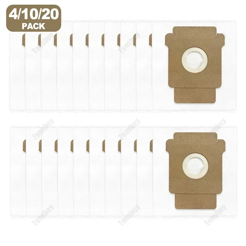 

4/10/20pcs Non-woven Fabric Dust Bags For Roomba 105 For Combo / For Vac, For Roomba Plus 405 For Combo Vacuum Replacement Parts