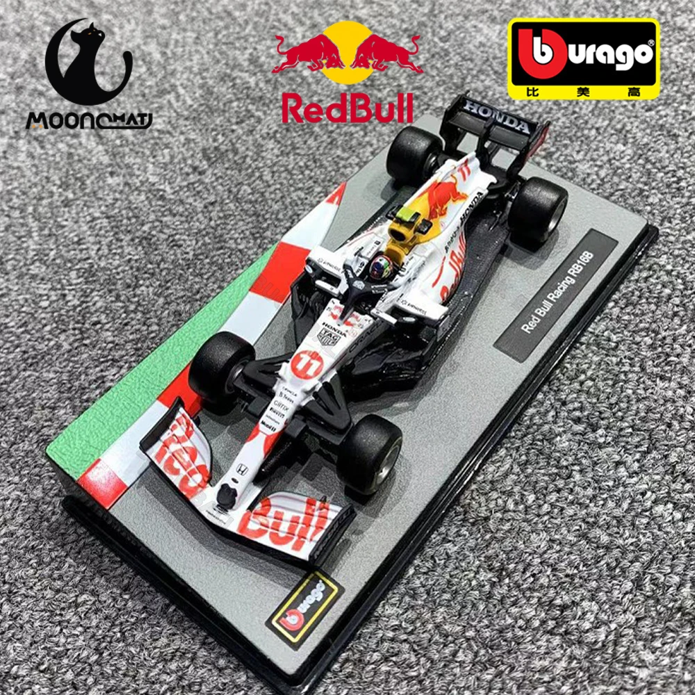 В наличии Bburago 1:43 RB16B Шлем из Турции Red Bull RB16 Пылезащитный чехол F1 # Макс Верстаппен # Игрушка Sergio Perez Formula Racing