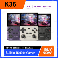 K36 Game Console Linux Open Source Portable 3.5 Inch Handheld Game Console Built In 15000+ Retro Games